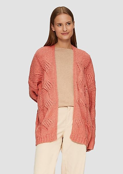 s.Oliver Strickjacke Strickjacke mit Zopfmuster im günstig online kaufen