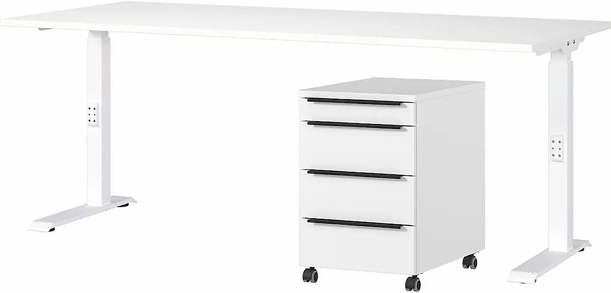 GERMANIA Büromöbel-Set "Mailand" 2 Stk. tlg. inkl. Schreibtisch und Rollcon günstig online kaufen