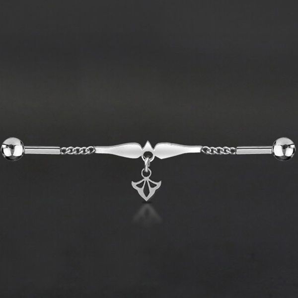 viva-adorno Piercing-Set Industrial Piercing Scaffold Kette günstig online kaufen