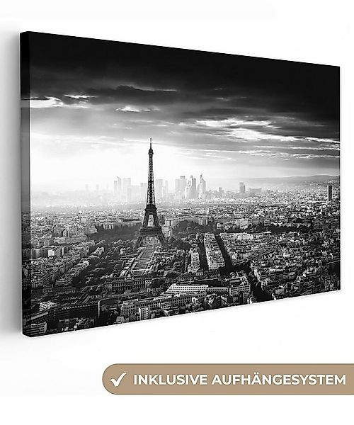 OneMillionCanvasses® Leinwandbild Paris - Skyline - Eiffelturm - Stadt - Wo günstig online kaufen