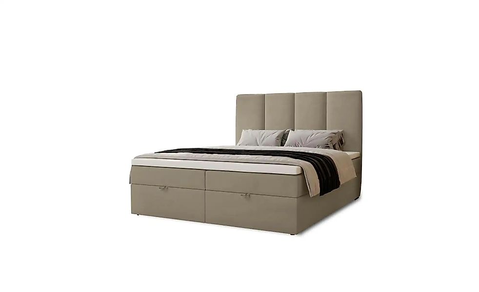 Boxbett mit Stauraum  Macclesfield ¦ beige ¦ Maße (cm): B: 121 H: 110 Bette günstig online kaufen