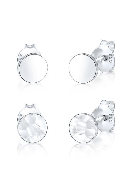 Elli Ohrring-Set Set Geo Ohrstecker Gehämmert günstig online kaufen