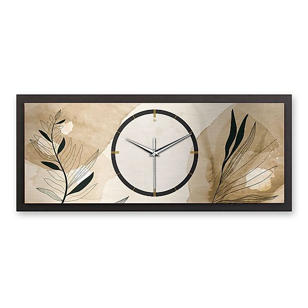 Kreative Feder Wanduhr 3D Designer-Wanduhr Brown günstig online kaufen