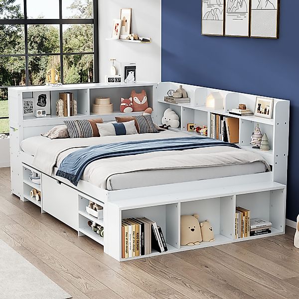 MODFU Kinderbett Einzelbett (Multifunktionales Kinderbett, mit günstig online kaufen
