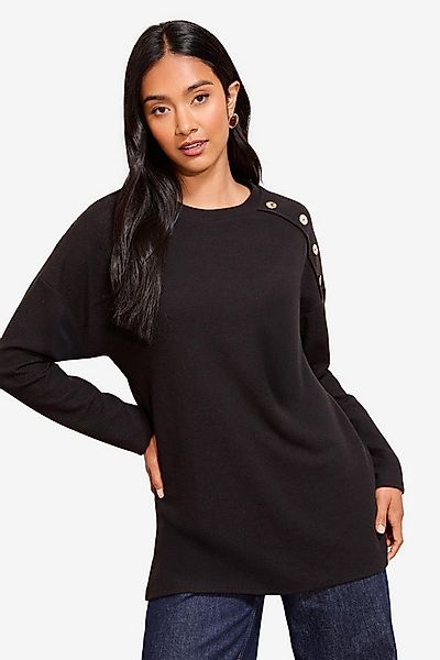Friends Like These Tunika Friends Like These Ripp-Tunika mit Knopfdetail (1 günstig online kaufen