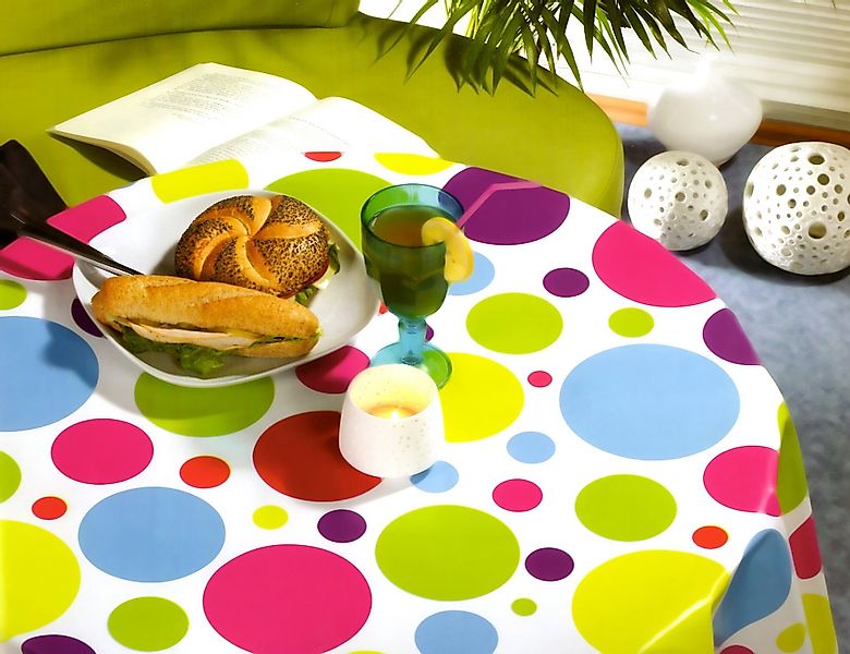 Fiora Gartentischdecke Wachstischdecke Wachstuch-Tischdecke Abwaschbar Tisc günstig online kaufen