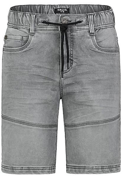 SUBLEVEL Jeansshorts Cargo mit Kontrastnähten Denim Pull On Denim Shorts günstig online kaufen