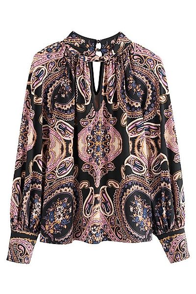 Next Langarmbluse Langärmelige Jerseybluse mit Zierknoten (1-tlg) günstig online kaufen