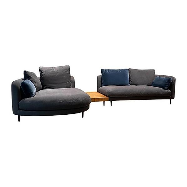 Rolf Benz Wohnlandschaft Wohnlandschaft Kumo 555 Stoff 22 505 Schwarzblau G günstig online kaufen