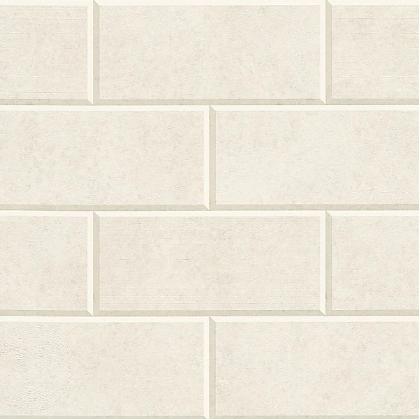 Bricoflor ausgefallene Mauertapete in 3D Optik Stein Vliestapete in Creme B günstig online kaufen