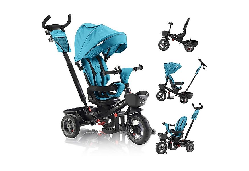 FableKids Dreirad 5in1 Kinderdreirad Kinder Fahrrad Baby Kinderwagen NOEMI, günstig online kaufen
