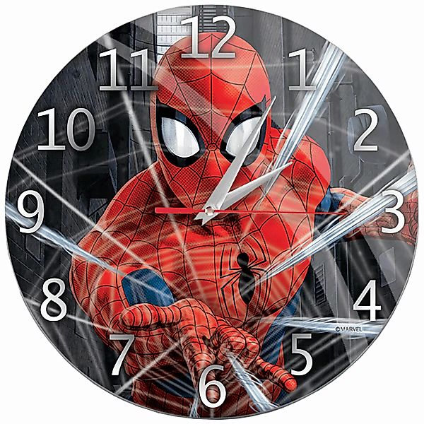 Wanduhr Reloj De Pared Brillo Spiderman 001 Marvel Negro günstig online kaufen