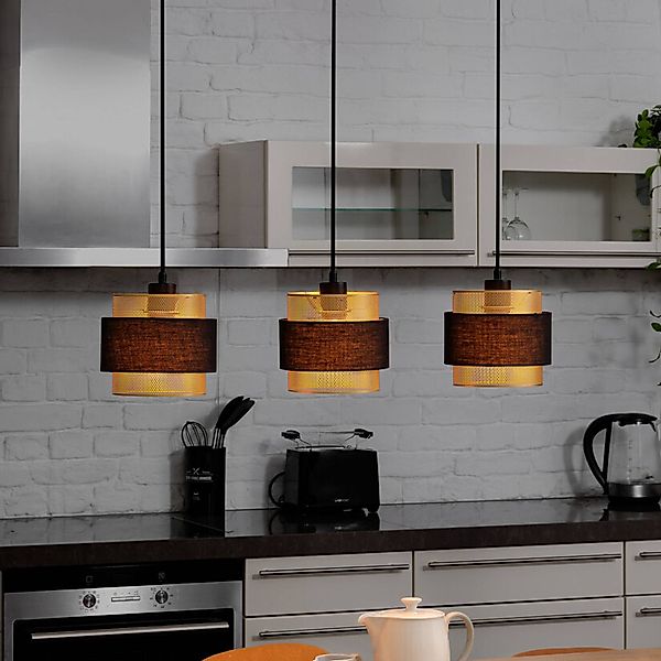 OSRAM Hängeleuchte Decor Hornet, 3-flammig, schwarz/gold günstig online kaufen