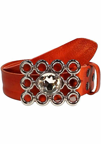 Rettungsring Gürtel Ledergürtel mit austauschbarer Schließe "Strassstein Au günstig online kaufen