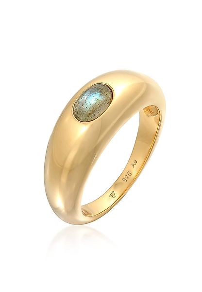 Elli Premium Fingerring Labradorit Edelstein Schlicht günstig online kaufen