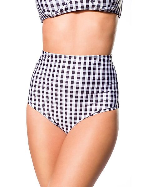 Vintage Highwaist Bikini-Höschen Gingham günstig online kaufen