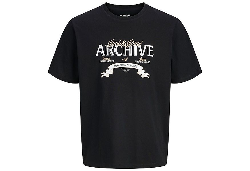 Jack & Jones Rundhalsshirt Jack&Jones Übergrößen T-Shirt JJEDOVER Print sch günstig online kaufen