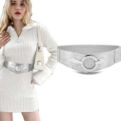 Coonoor Taillengürtel Vintage Stretchgürtel mit silberner günstig online kaufen