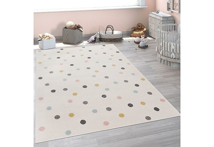 KADIMA DESIGN Kinderteppich Punkte Kinderzimmer schmutzabweisend Teppich Ki günstig online kaufen