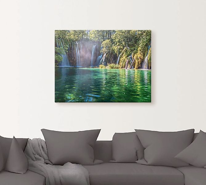 Artland Wandbild »Kroatiens Märchenwelt«, Gewässer, (1 St.), als Leinwandbi günstig online kaufen