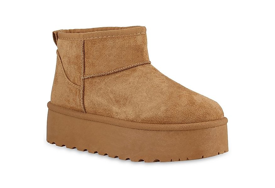 VAN HILL 840781 Winterstiefelette Damen Warm Gefütterte Winter Boots Bequem günstig online kaufen