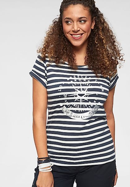 KangaROOS Print-Shirt Kurzarm, figurbetonter Schnitt, mit günstig online kaufen