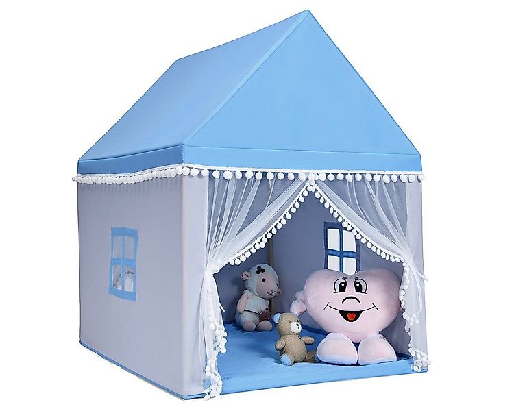 COSTWAY Spielzelt Kinder, mit Baumwolldecke, Fenster 120x105x140cm günstig online kaufen