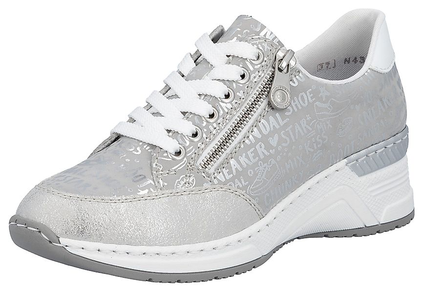 Rieker Sneaker mit Lettern bedruckt, Freizeitschuh, günstig online kaufen