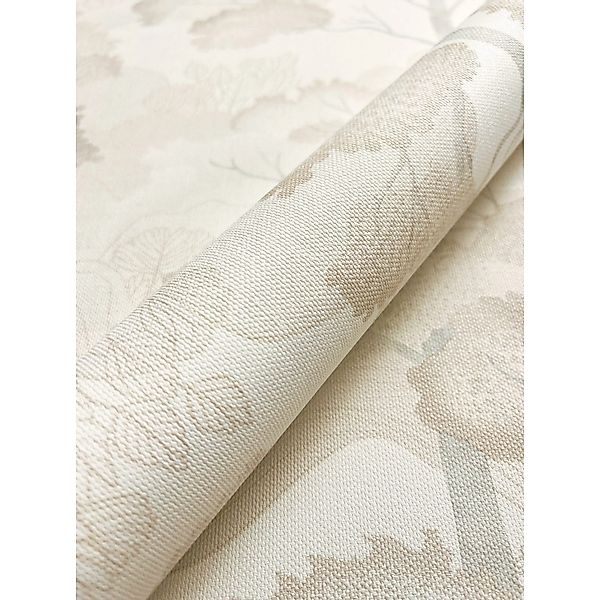 Newroom Vinyltapete Nyakio Creme Bäume Modern FSC® günstig online kaufen