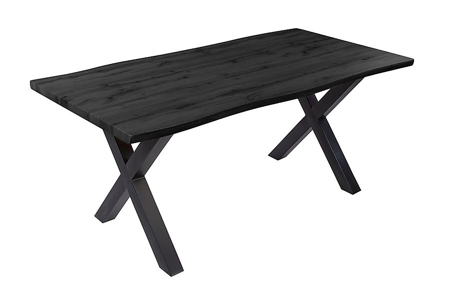 Loreno® Esstisch Josy, Holz-Optik grau, Baumkante, günstig online kaufen