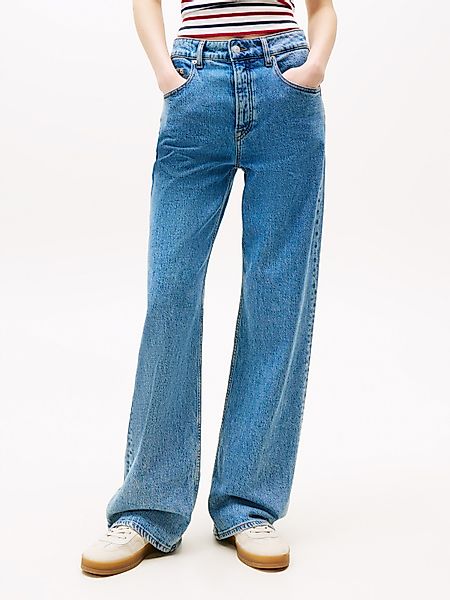 Tommy Jeans Relax-fit-Jeans "MIA MR RLXD STR" in blauer Waschung, mit Hamme günstig online kaufen