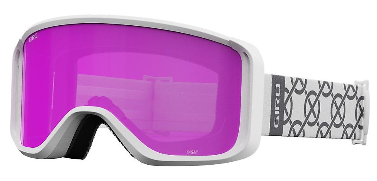 Giro Sagen - Skibrille (white monogram - amber pink) günstig online kaufen