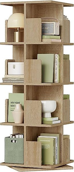 EUGAD Bücherregal, 1-tlg., drehbar, 4 Ebenen 16 Fächer, Standregal günstig online kaufen