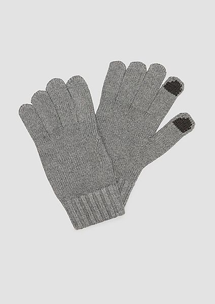 s.Oliver Strickhandschuhe Handschuhe Handschuhe aus Baumwollstrick mit Touc günstig online kaufen