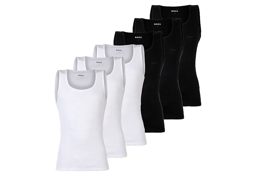 BOSS Unterhemd Herren Unterhemd 6er Pack Baumwolle (Packung, 6er Pack) günstig online kaufen