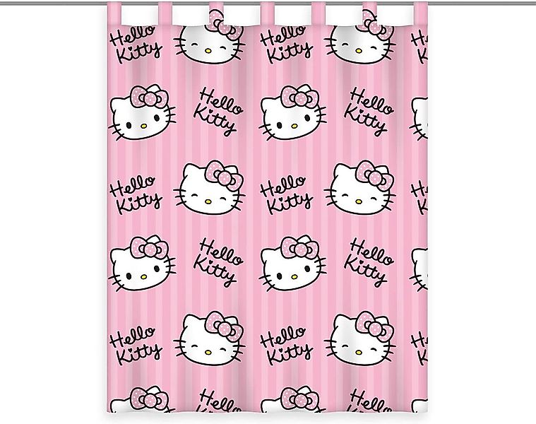 Herding Gardine Hello Kitty Gardine Vorhang Fertiggardine 140 x 175 cm günstig online kaufen