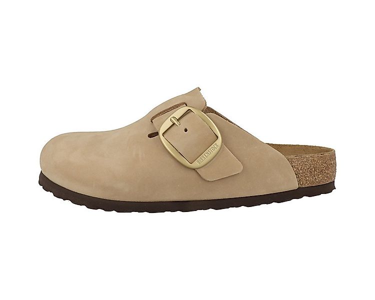 Birkenstock Boston Big Buckle Nubukleder normal Damen Clog Sandalen, Haussc günstig online kaufen