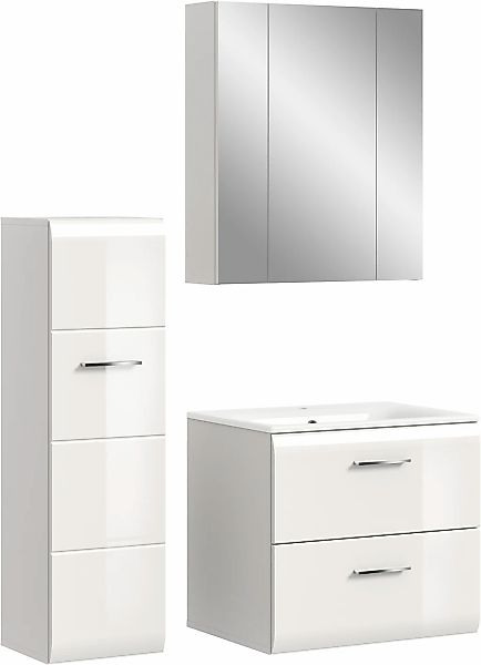 INOSIGN Badezimmer-Set, (Set, 4 St.), Florenz, Badkombination 4-tlg.,Weiß h günstig online kaufen