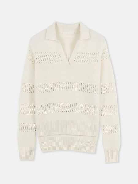 GOBI Cashmere Polokragenpullover Organic Colour Mixed Pattern Cashmere Polo günstig online kaufen