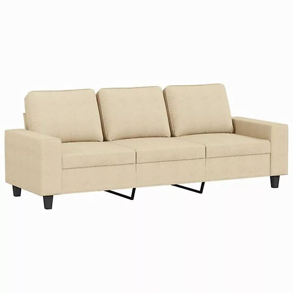 vidaXL Sofa, 3-Sitzer-Sofa Hellgelb 180 cm Stoff günstig online kaufen