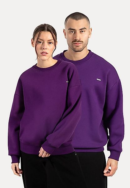 Smilodox Sweatshirt Unisex Riven, Oversize Fit Pulli mit Graviertem Metalll günstig online kaufen