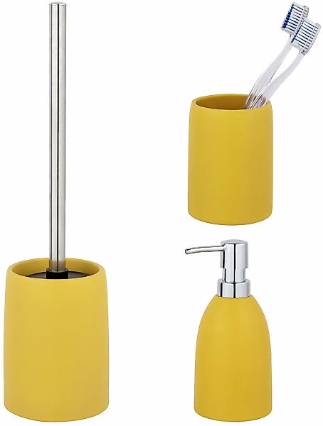 SCHÖNER WOHNEN-Kollektion Badaccessoire-Set ""Funo"" Zahnputzbecher, Seifen günstig online kaufen