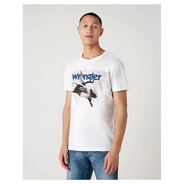 Wrangler Cowboy Cool Kurzärmeliges T-shirt XL White günstig online kaufen