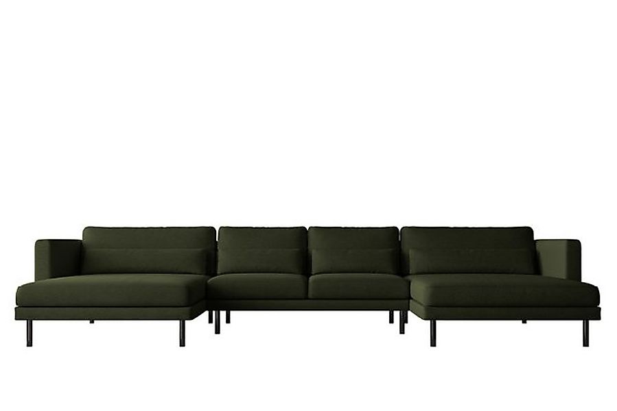 Kaiser Möbel Ecksofa DANI in U-Form,Stilvolles, stoff Poso und Verita günstig online kaufen