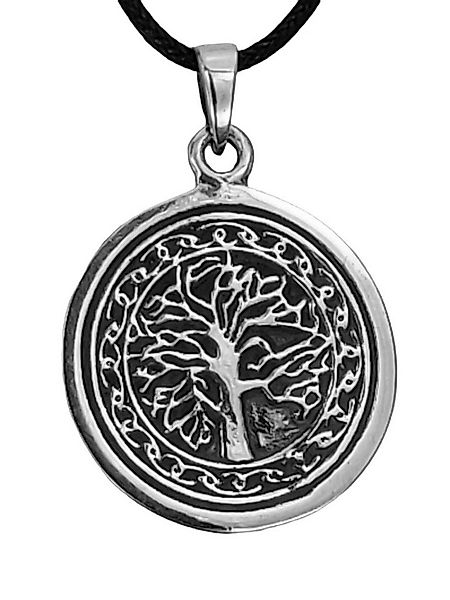 Kiss of Leather Kettenanhänger Lebensbaum 925 Silber Anhänger Yggdrasil Bau günstig online kaufen