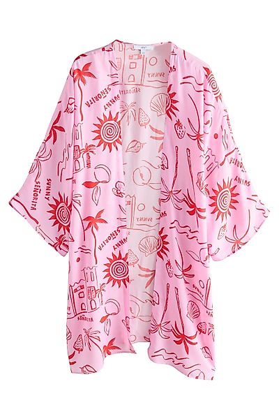 Next Kimono Lange Kimono-Jacke, Viskose (LENZING™ günstig online kaufen