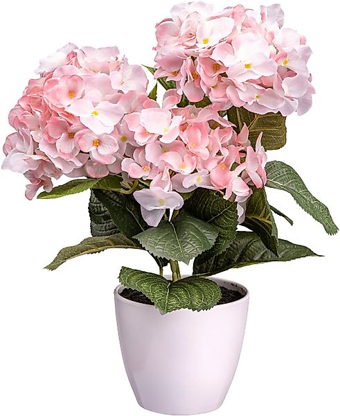 Kunstblume Hortensienbusch Hortensie, Creativ green, Höhe günstig online kaufen