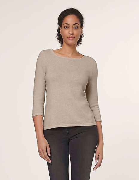 MADELEINE Strickpullover Kaschmirpullover mit U-Boot-Ausschnitt Basicshirt günstig online kaufen