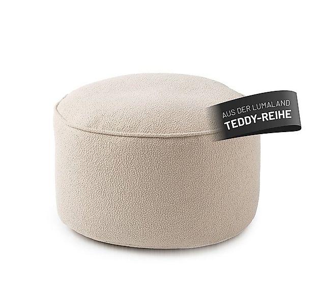 Lumaland Pouf Sitzsack Pouf Teddy 50L, Indoor-Bezug - weich waschbar - perf günstig online kaufen