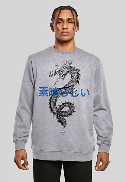 F4NT4STIC Kapuzenpullover Drache Lila Print günstig online kaufen